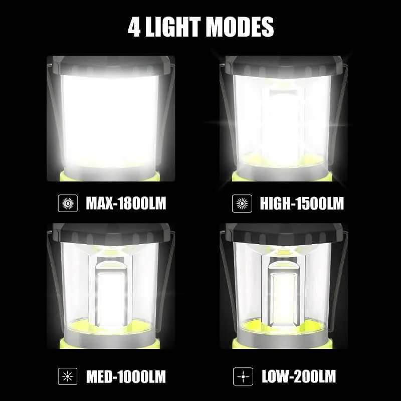 1800 Lumens COB Battery Portable Camping Lantern