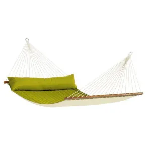 Alabama Quilted Kingsize Spreader Bar Hammock by La Siesta - Avocado