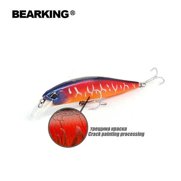 Bearking Retail fishing tackle   A  fishing lures hard bait 5color for choose 100mm 14.5g  minnow,quality professional minnow