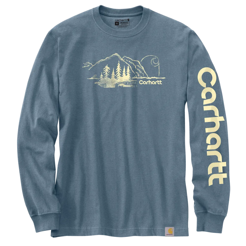 Carhartt Mens Relaxed Fit Heavyweight Long Sleeve T-Shirt