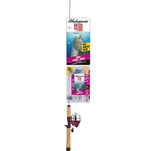 Catch More Fishing Combo - Ladies Spincast, 5'6" Length, 2 Piece, 6-12 lb Line Rate, Medium Power