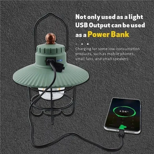 GOUTDOORS Vintage Retro Camping Rechargeable Lantern