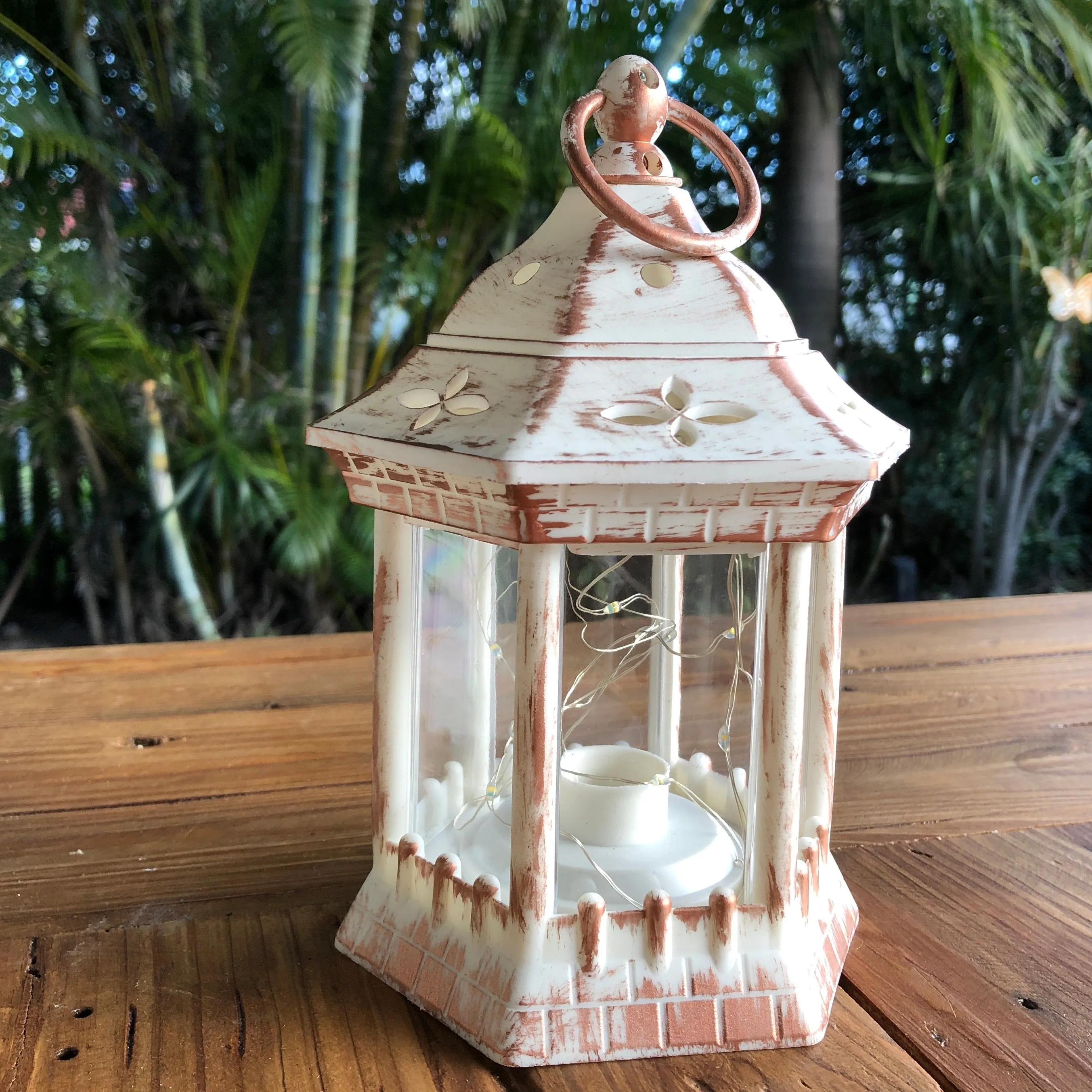 Hexagon Lantern with Fairy Lights