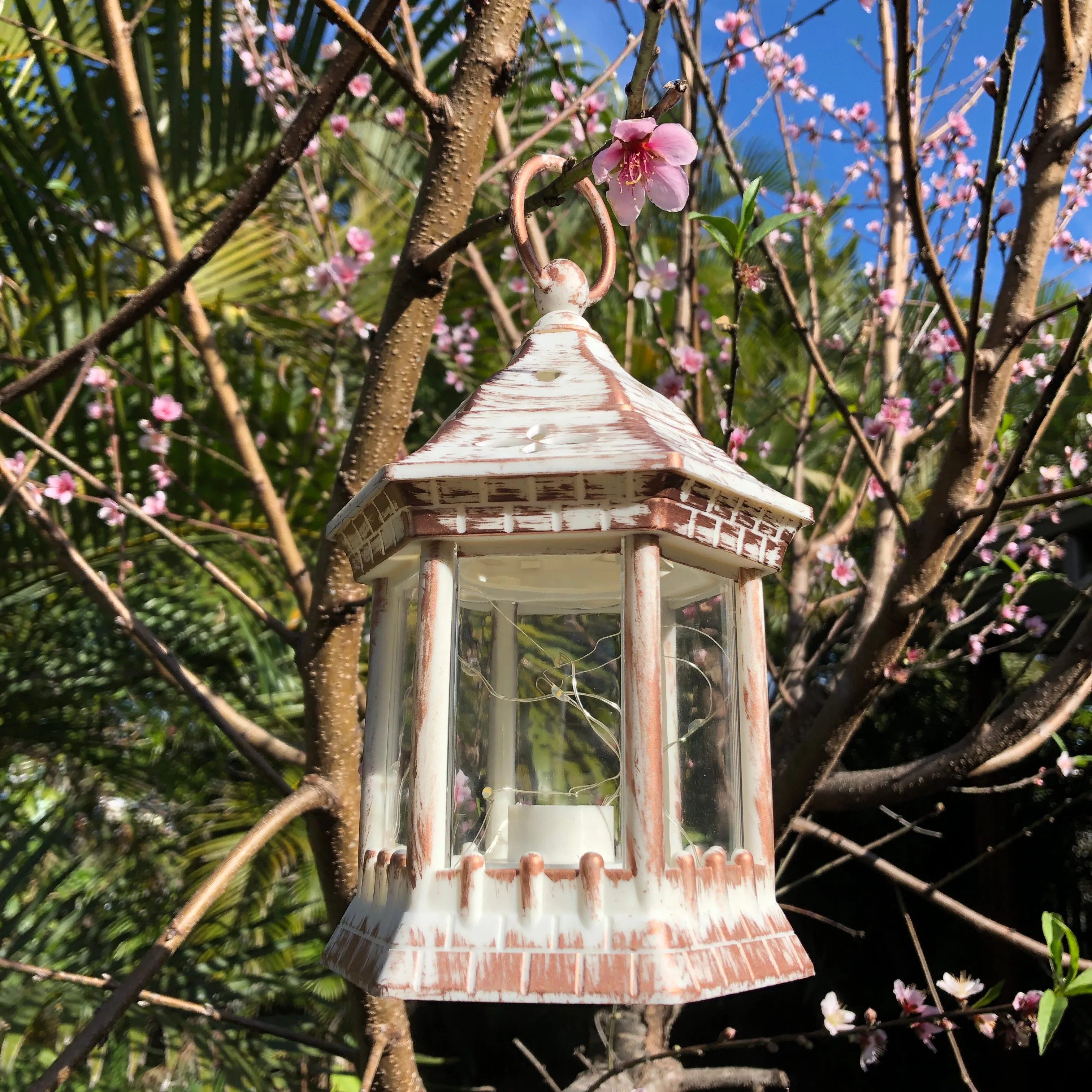 Hexagon Lantern with Fairy Lights