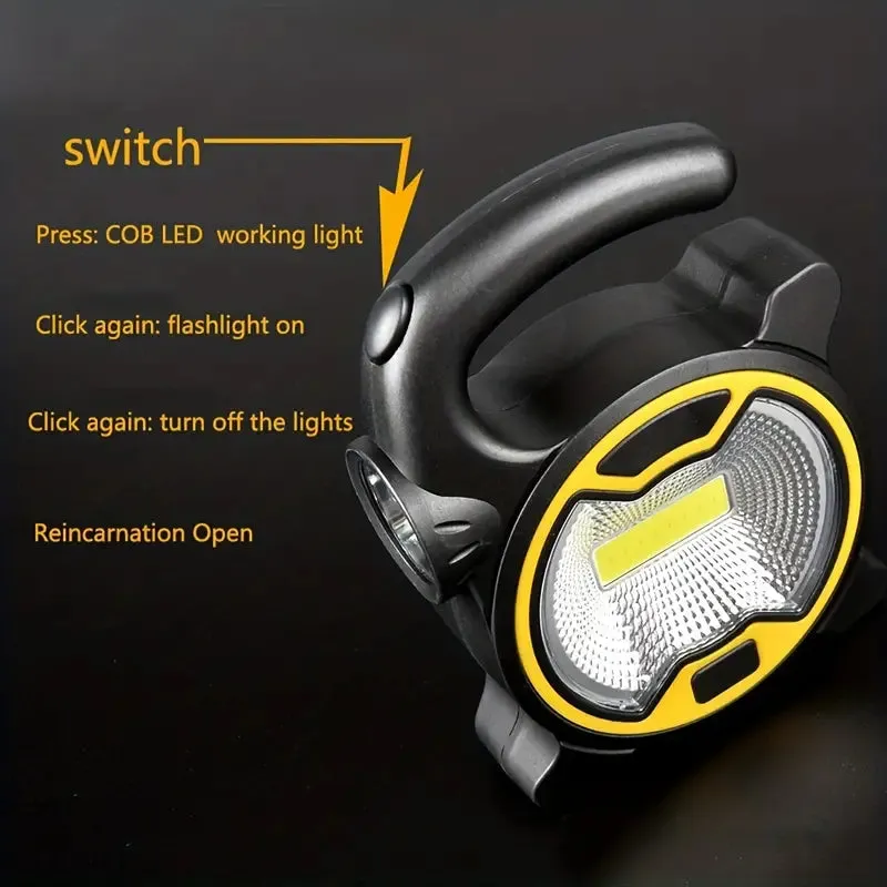 LED COB Camping Flashlight Lantern