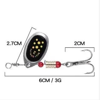 Luzhazer Rotating Spinnerbait With Feather Hooks 3.5g/4.5g/7g/9g/12g