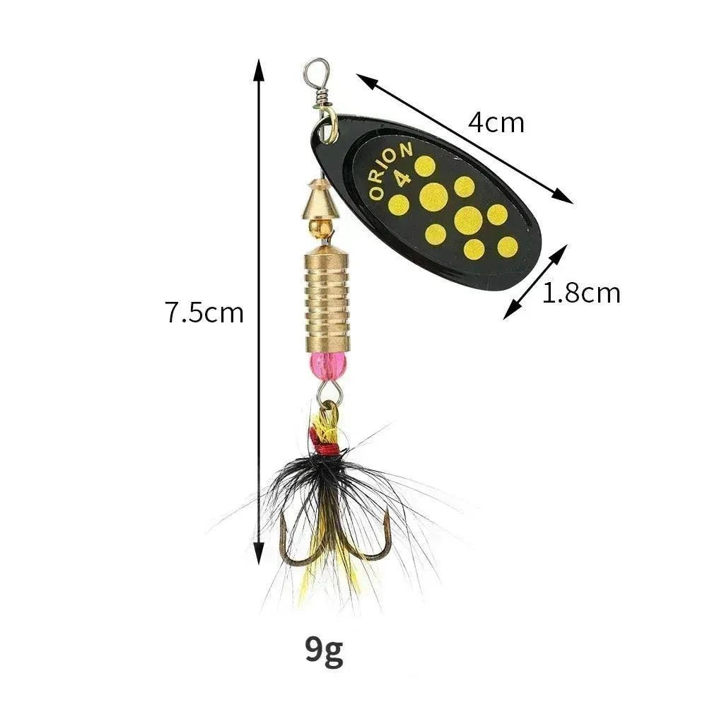 Luzhazer Rotating Spinnerbait With Feather Hooks 3.5g/4.5g/7g/9g/12g