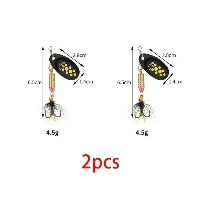 Luzhazer Rotating Spinnerbait With Feather Hooks 3.5g/4.5g/7g/9g/12g