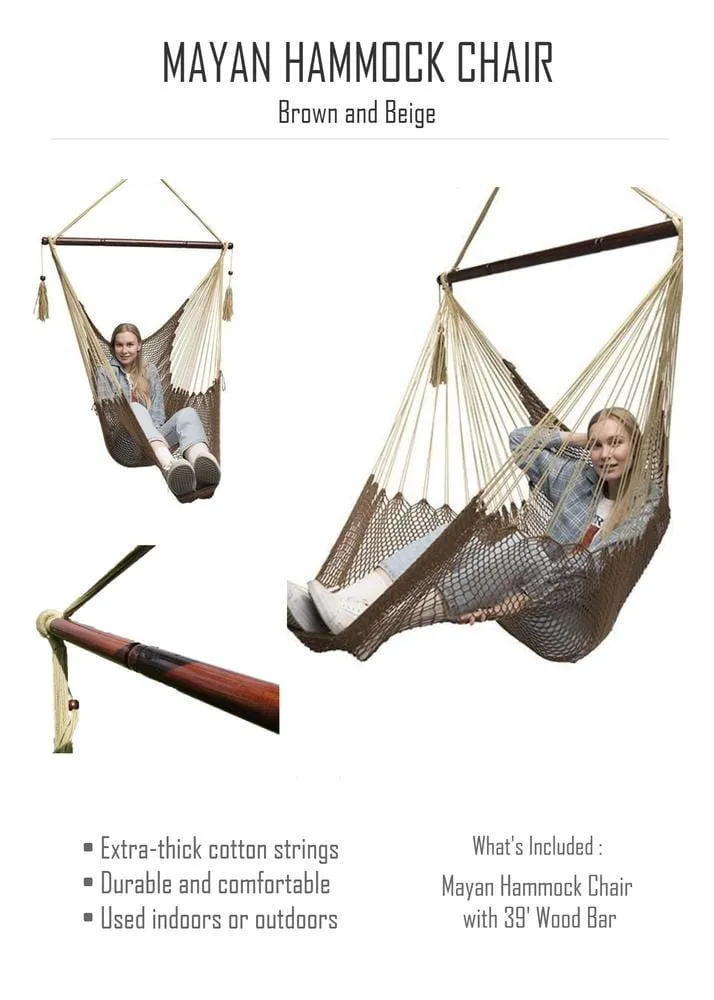 Mayan Hammock Chair with Universal Chair Stand