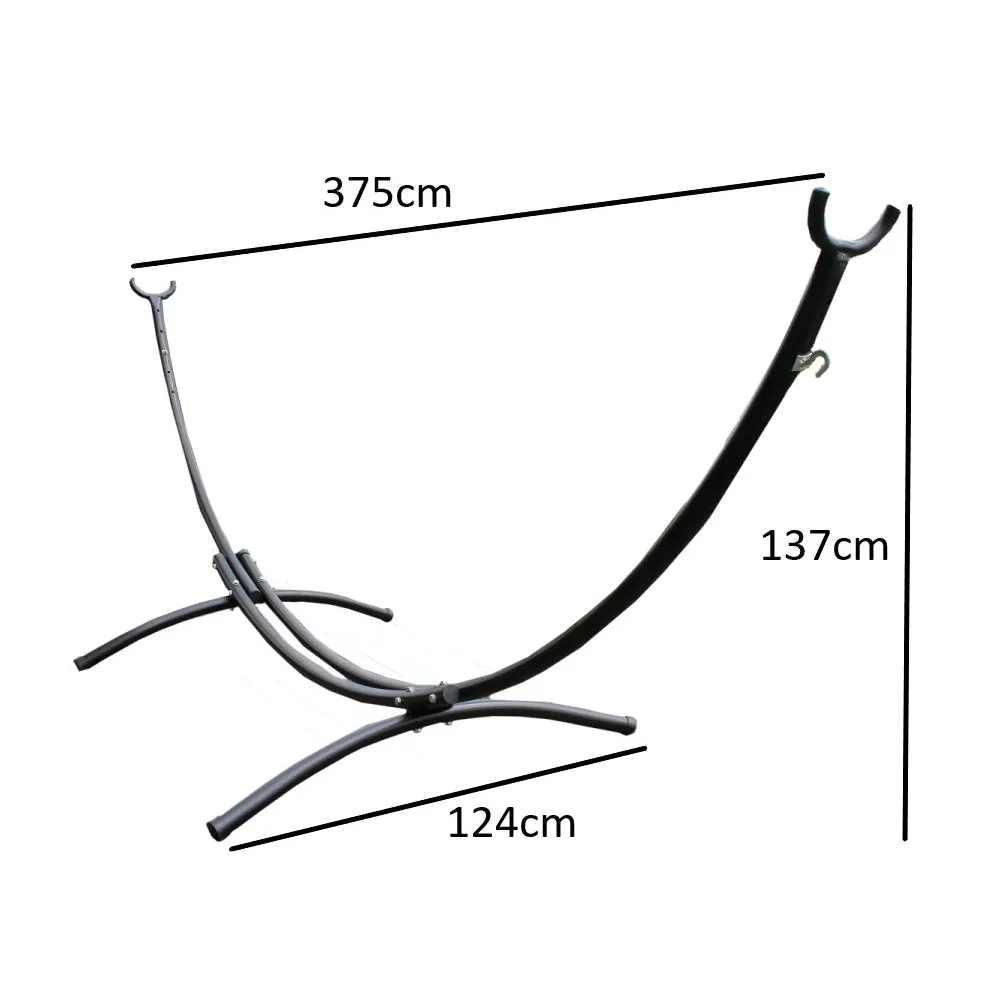 Metal Arc Hammock Stand and Colombian Family Hammock Package