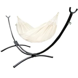 Metal Arc Hammock Stand and Colombian Family Hammock Package