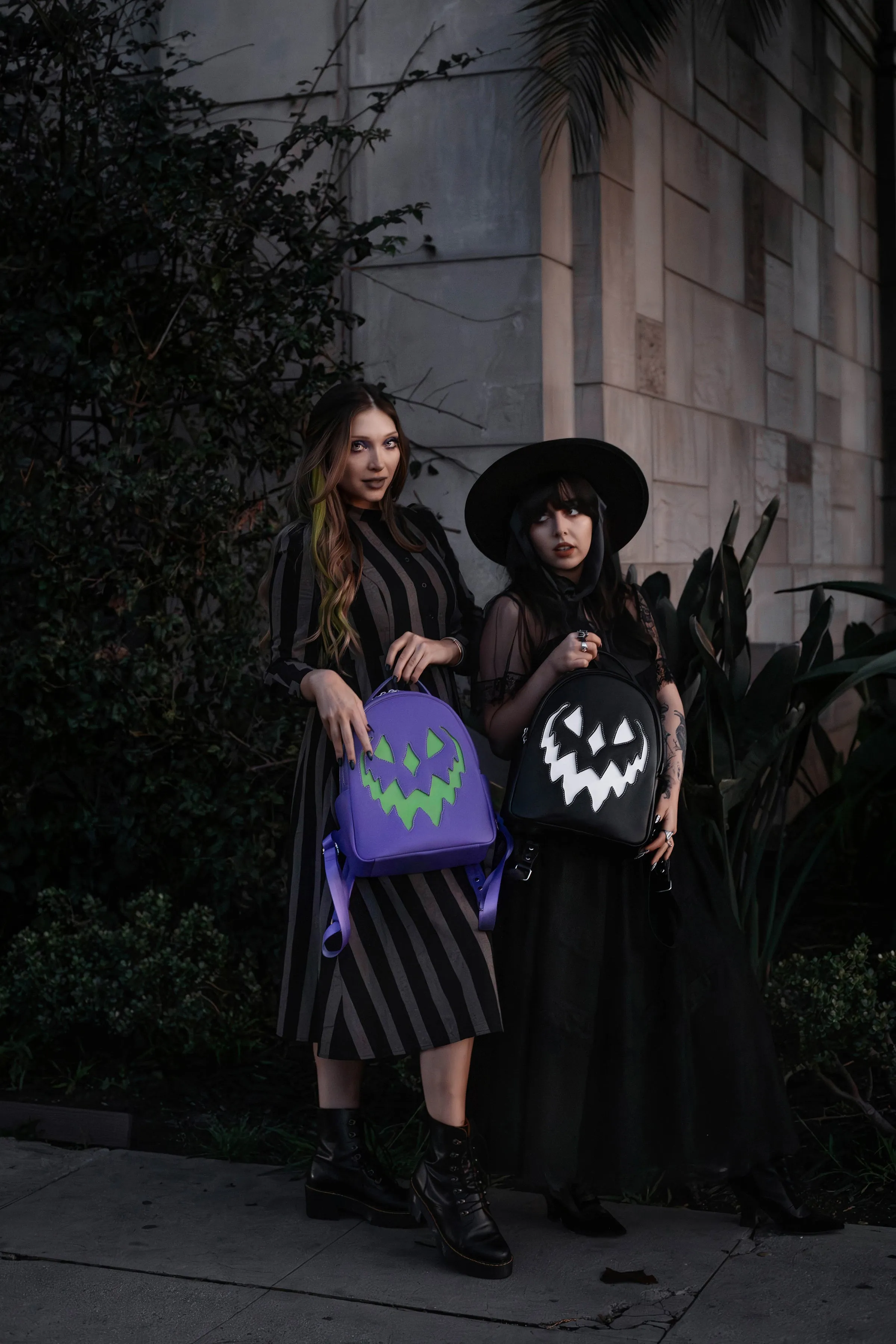 Monochrome Haunted Hallows Backpack