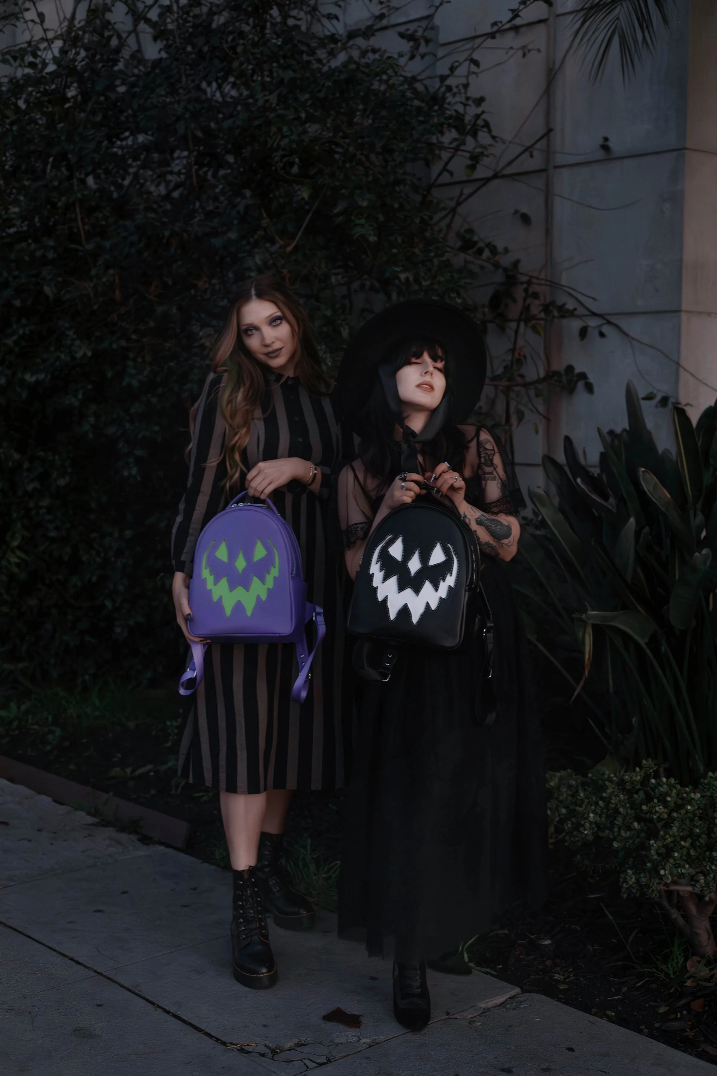 Monochrome Haunted Hallows Backpack