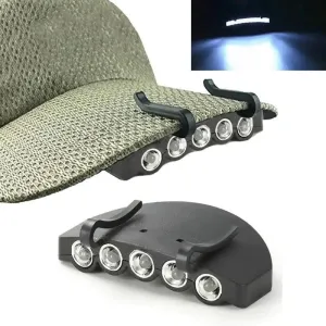 MOONBIFFY 5-LED Bright Night Fishing 5-LED Cap Headlight