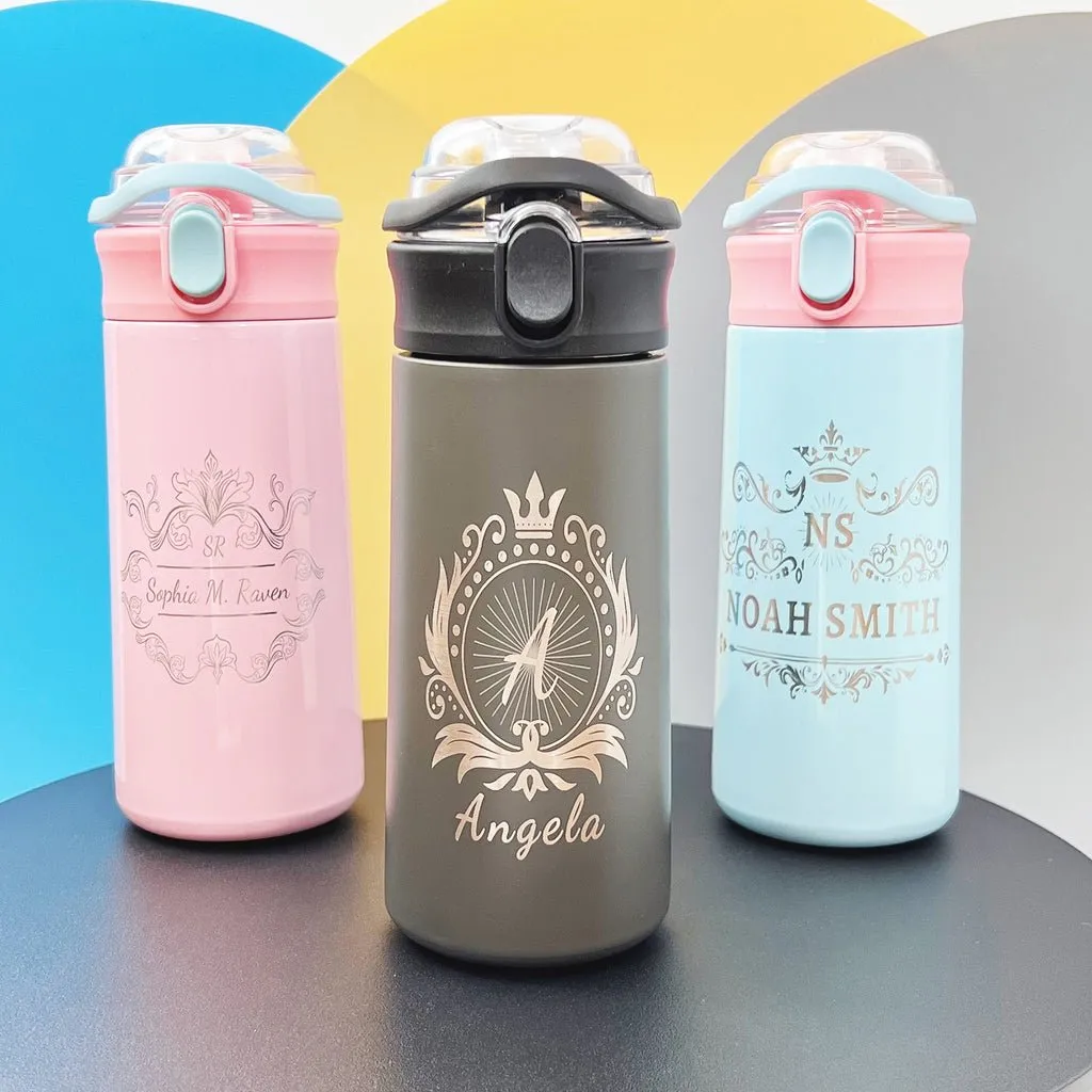 Personalized Tumbler for Kids, Laser Engraved Custom Name Tumblers