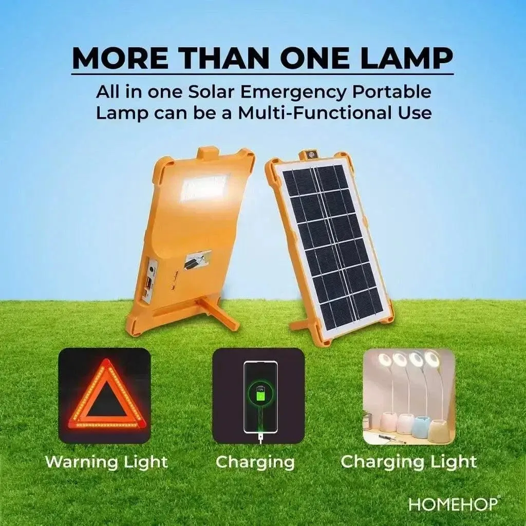 Solar Lanterns Emergency Portable Camping Lamp For Outdoor, Indoor, Garden Waterproof With Mobile Charging